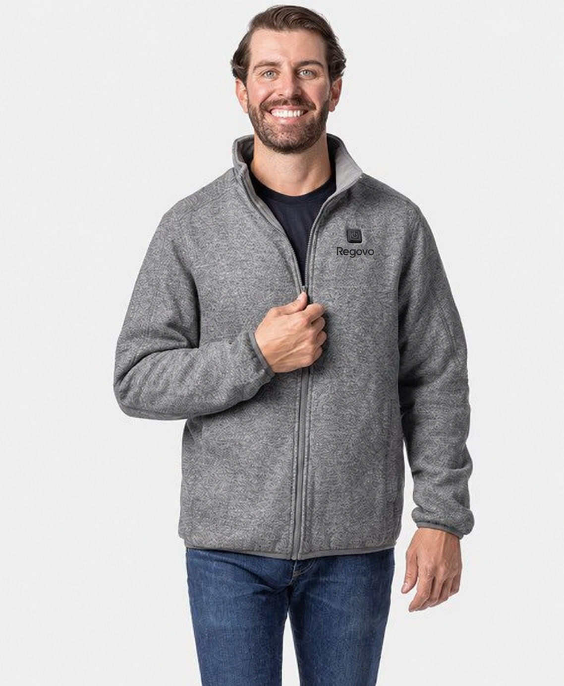 Men's heated fleece